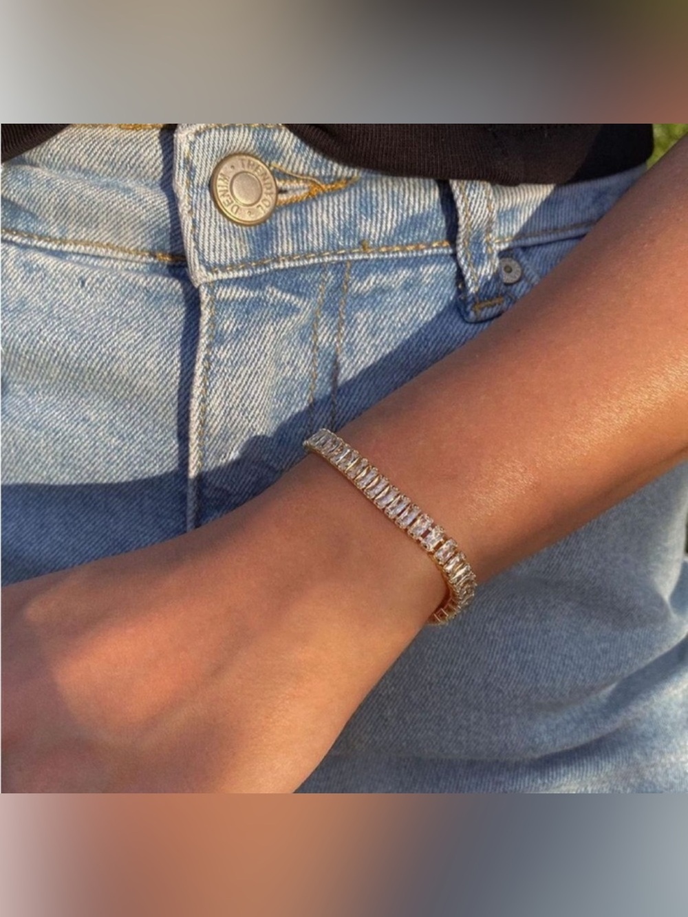 18k Gold Plated CZ Tennis Bracelet